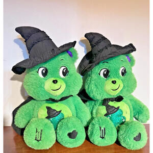 Wicked X Care Bears Good Luck Bear as Elphaba 14”Limited Edition Rare Cape TWO